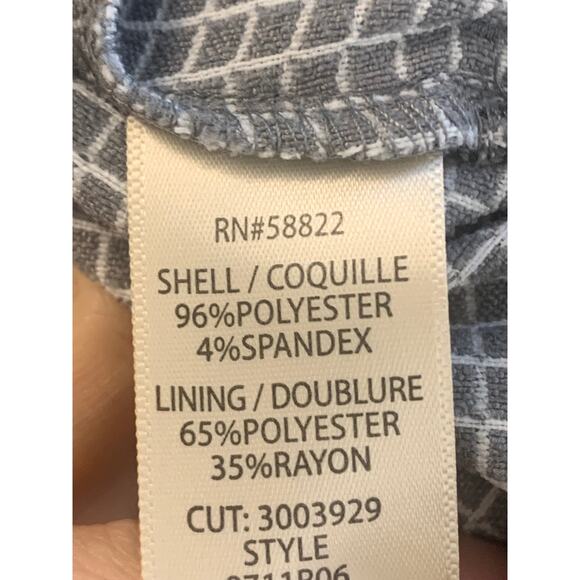 Max Studio Womens Pull-On Trouser Ankle Pant Slim Leg Gray/White Size XS NWT - Picture 4 of 5